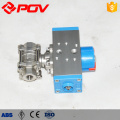 Easy mounting 3pc stainless steel 1000 wog ball valve